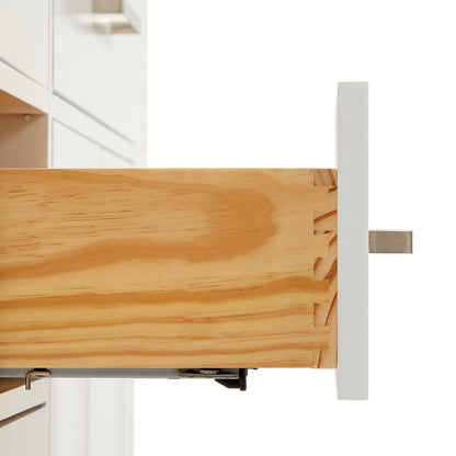 Alenza 36-inch White bathroom vanity on detail 1