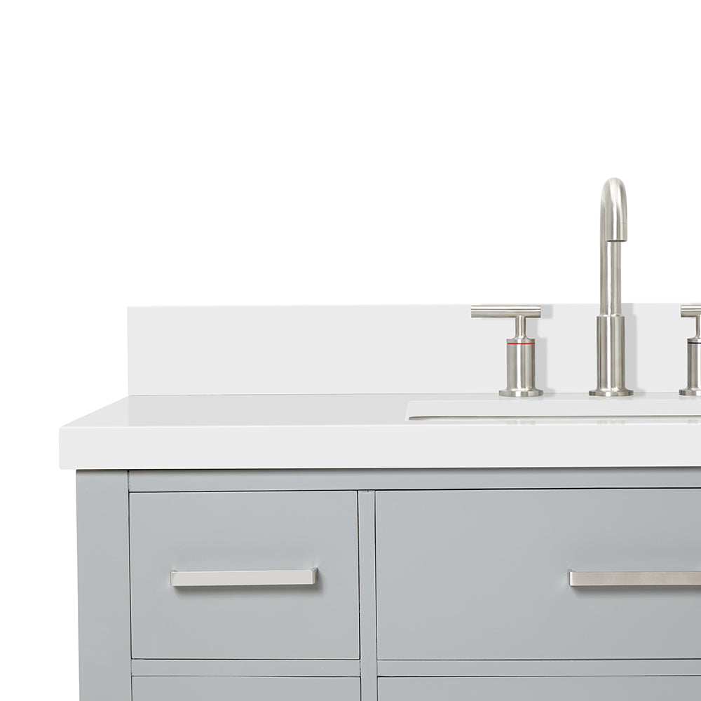 Alenza 42-inch Grey bathroom vanity on detail 3