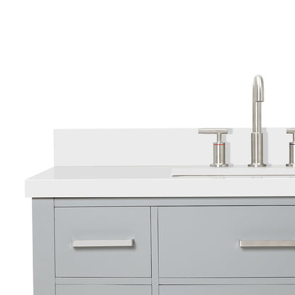 Alenza 42-inch Grey bathroom vanity on detail 3
