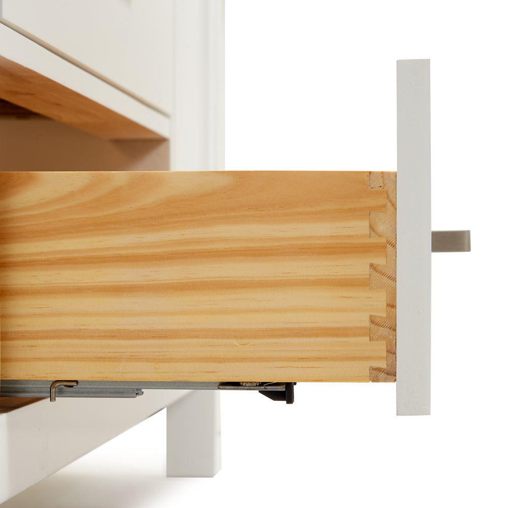 Alenza 48-inch White bathroom vanity on detail 1