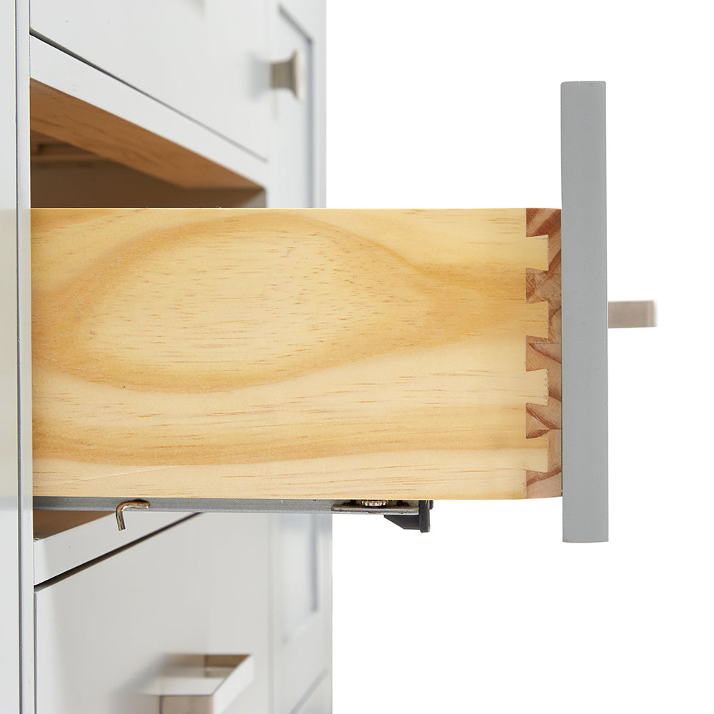 Alenza 54-inch Grey bathroom vanity on detail 1