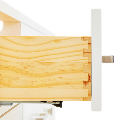 Alenza 54-inch White bathroom vanity on detail 1
