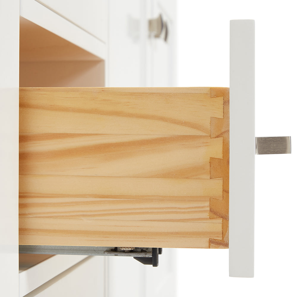 Alenza 72-inch White bathroom vanity on detail 1