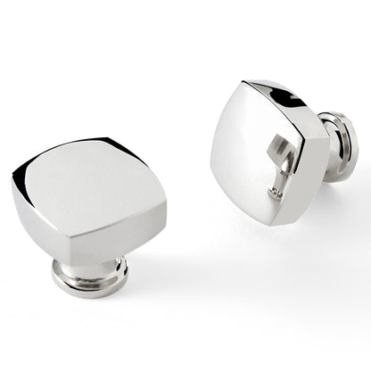 Noma Knob in Polished Chrome white background view 4