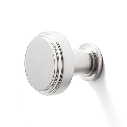 Vero Knob in Brushed Nickel white background main image