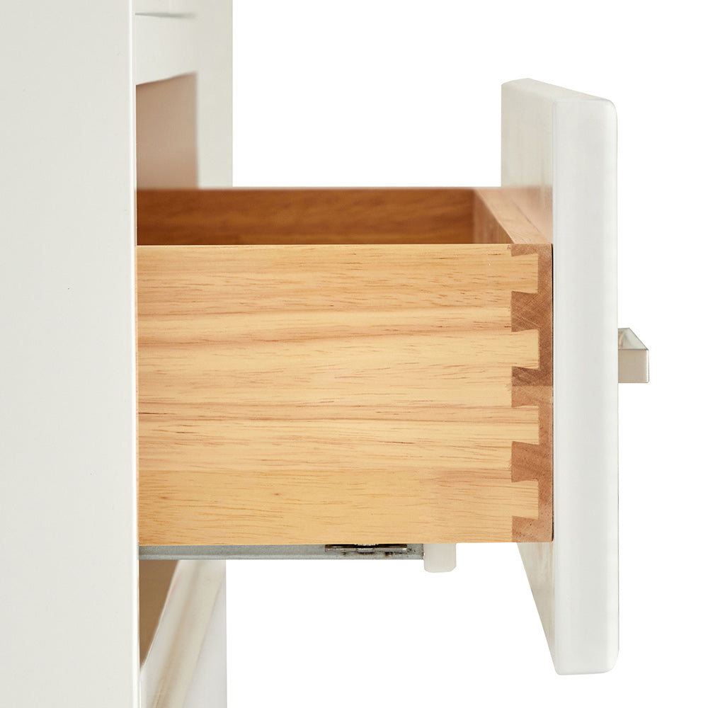 Langford 30-inch White bathroom vanity on detail 1