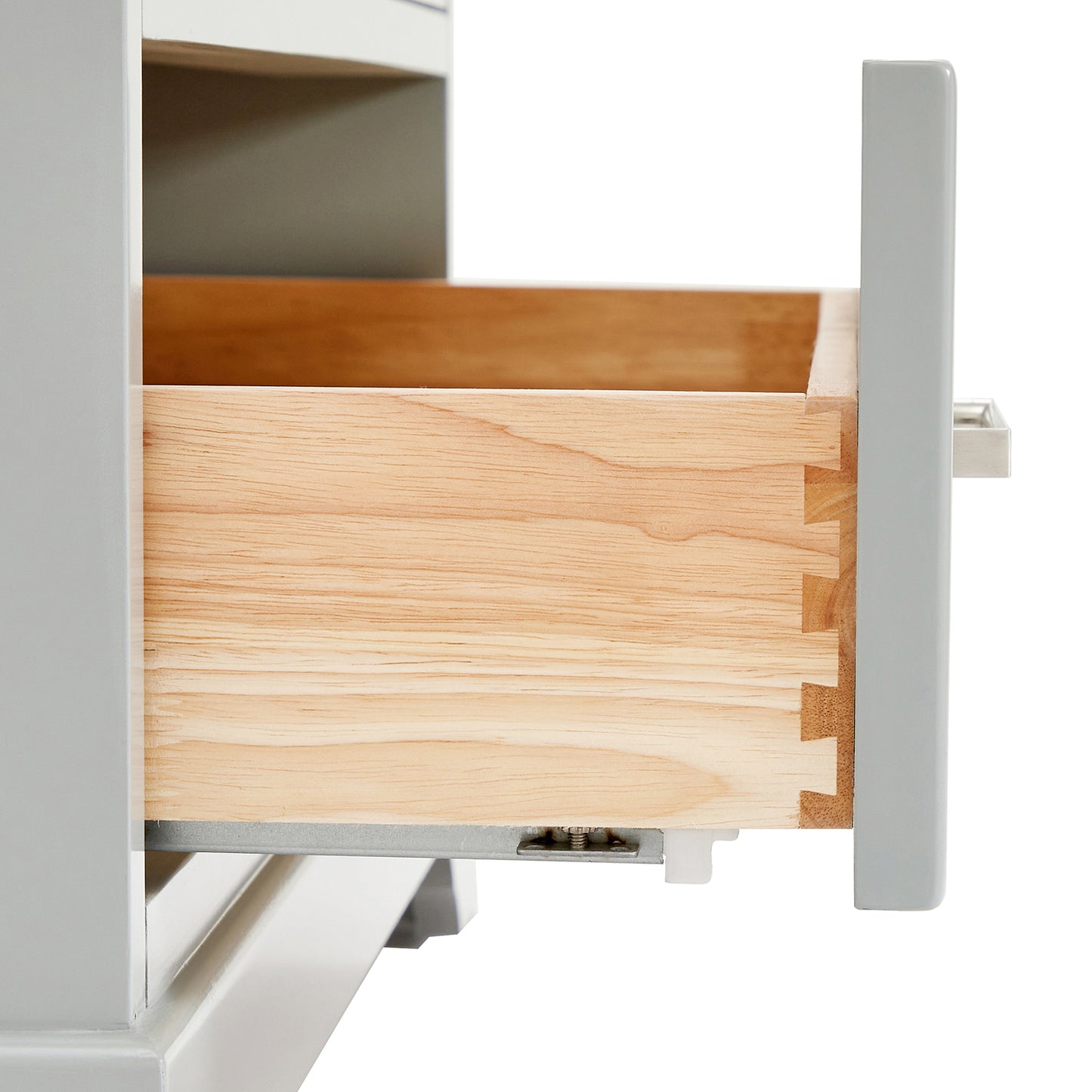 Langford 36-inch Grey bathroom vanity on detail 1