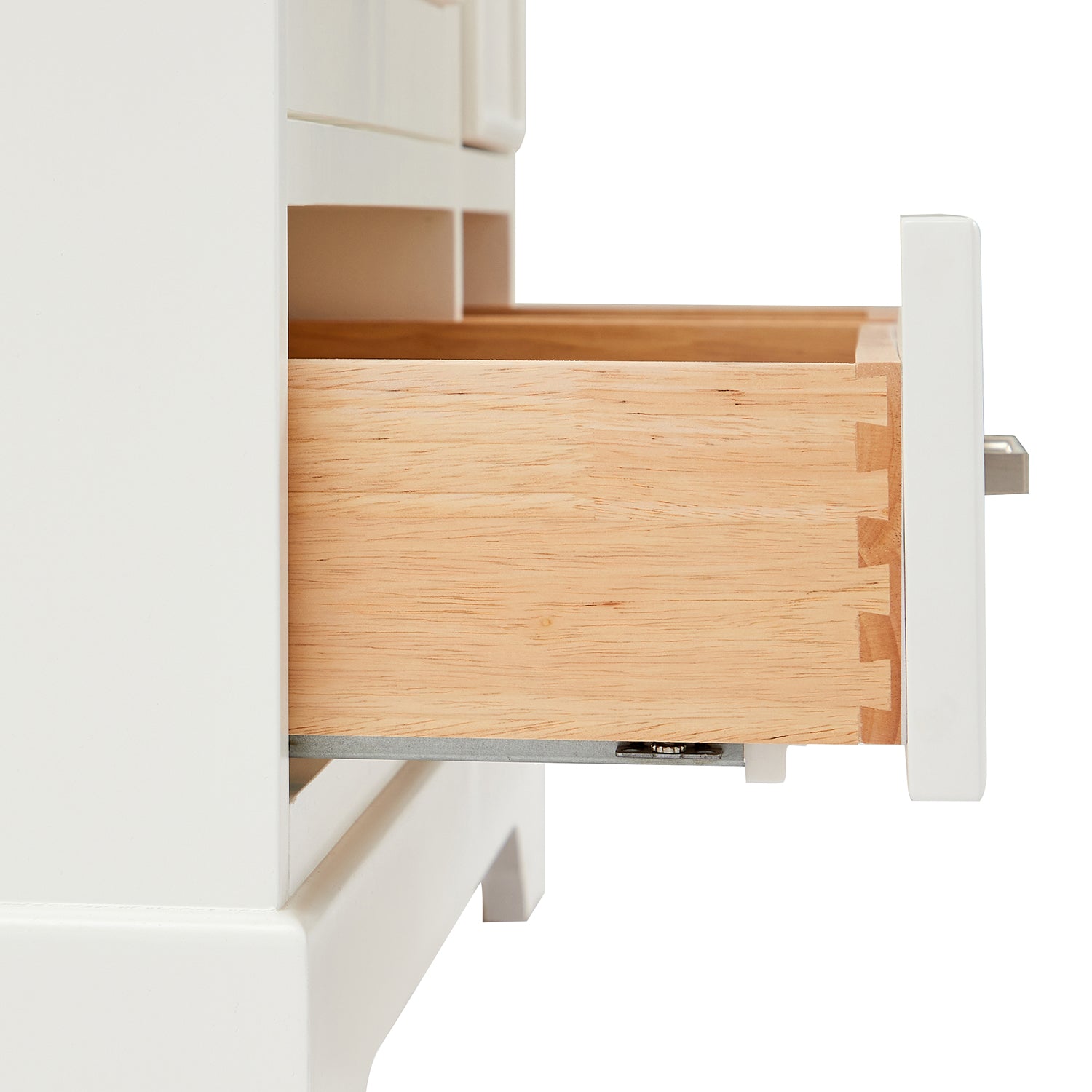 Langford 36-inch White bathroom vanity on detail 1