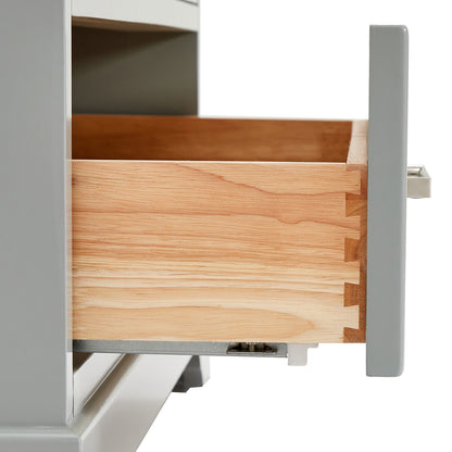 Langford 36-inch Grey bathroom vanity on detail 1