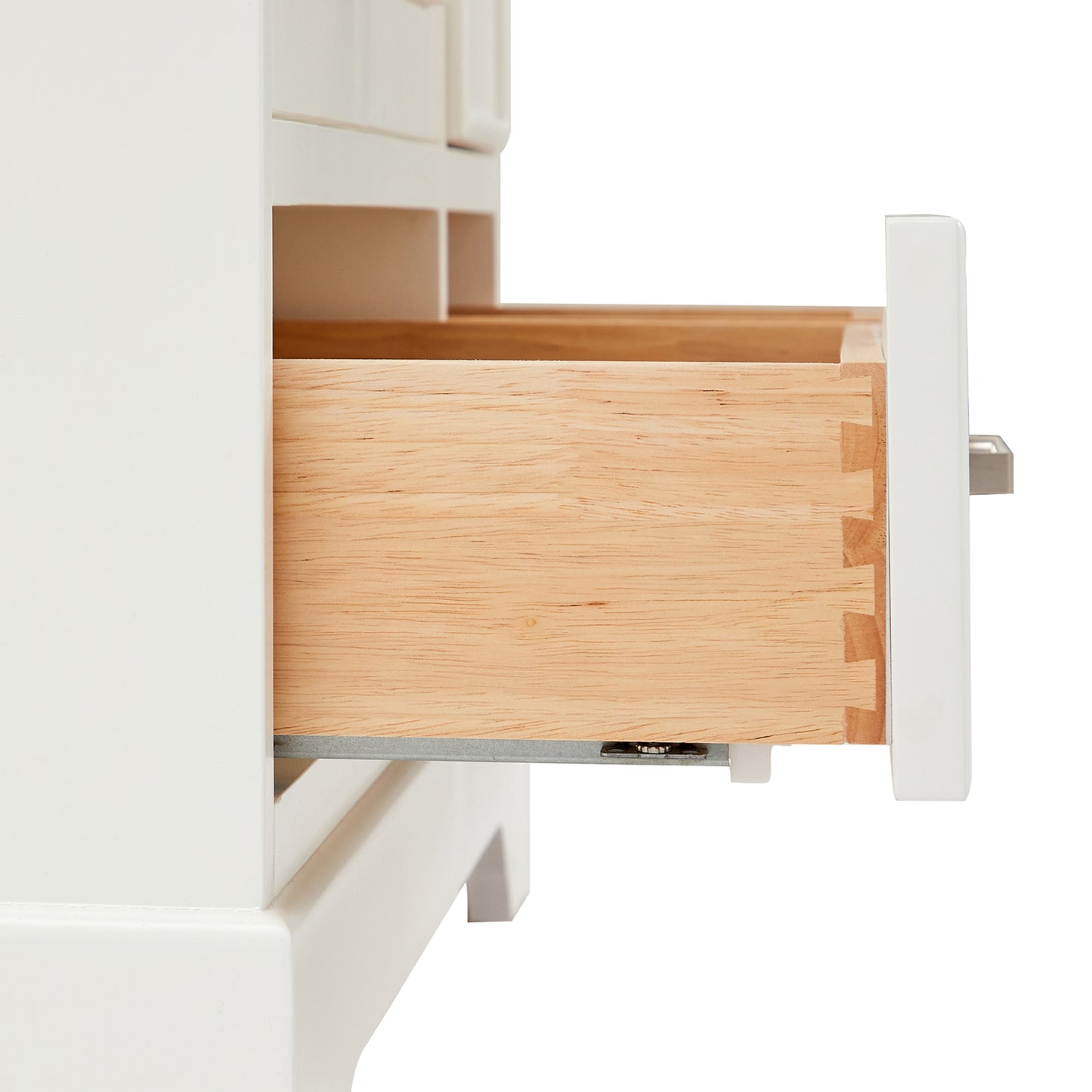 Langford 36-inch White bathroom vanity on detail 1