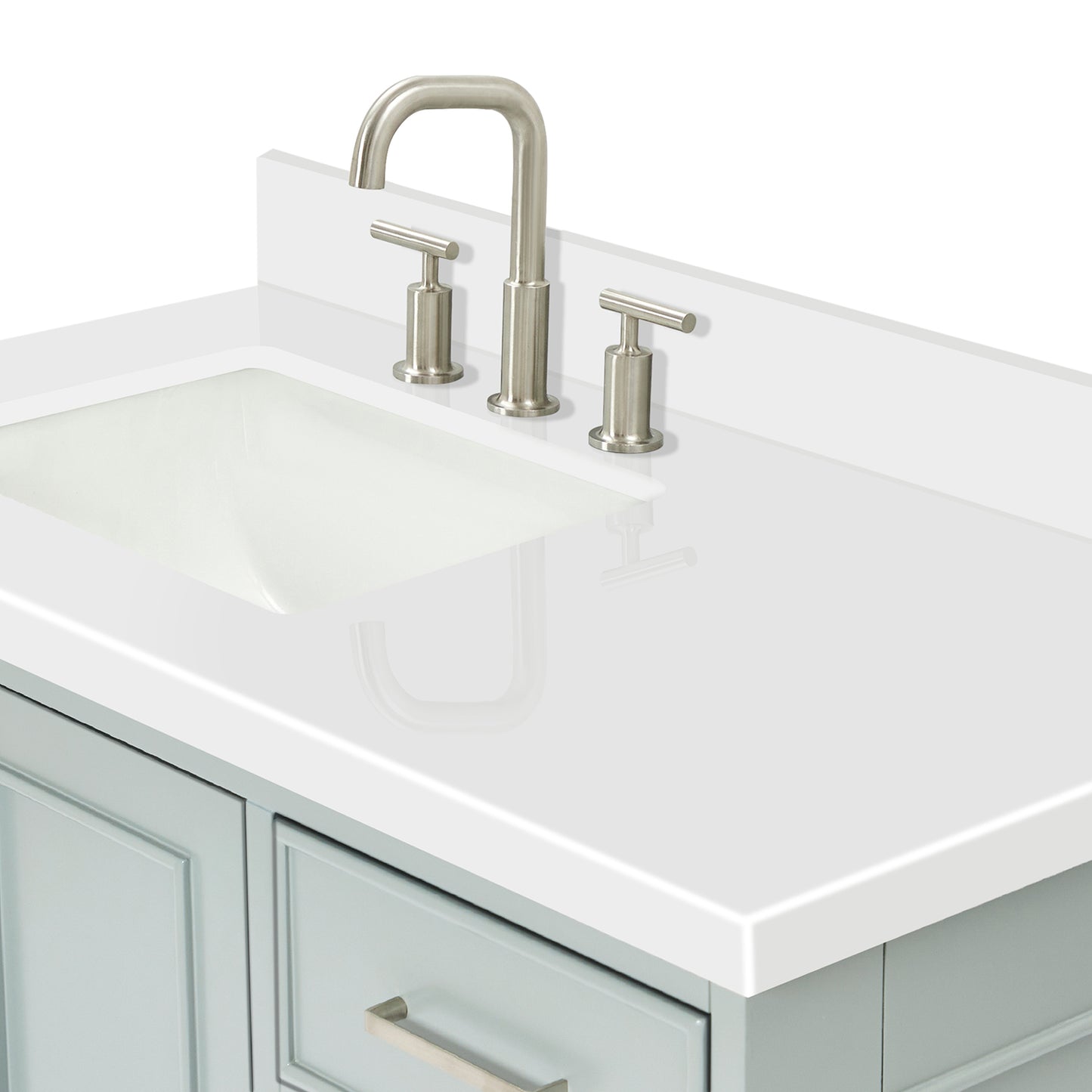 Langford 42-inch Grey bathroom vanity on detail 3
