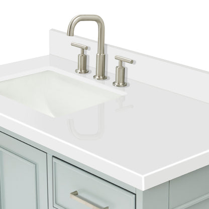 Langford 42-inch Grey bathroom vanity on detail 3