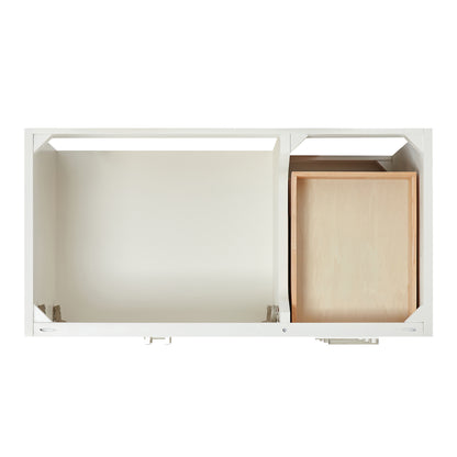 Langford 42-inch White bathroom vanity on detail 2