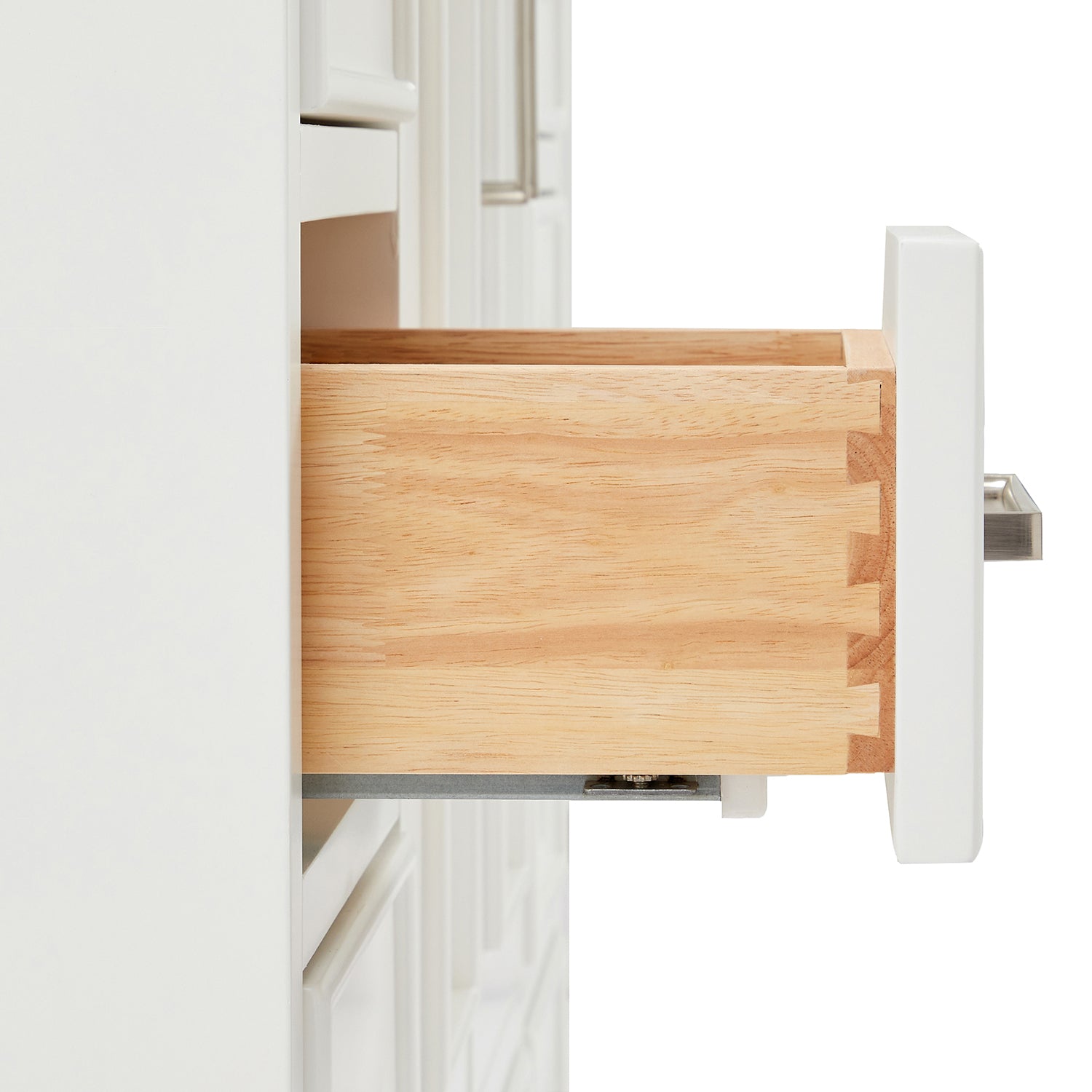 Langford 42-inch White bathroom vanity on detail 1