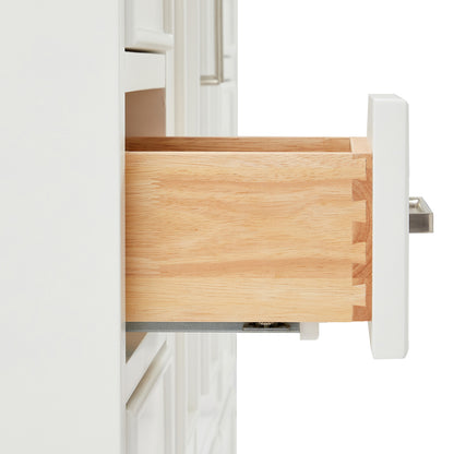 Langford 42-inch White bathroom vanity on detail 1
