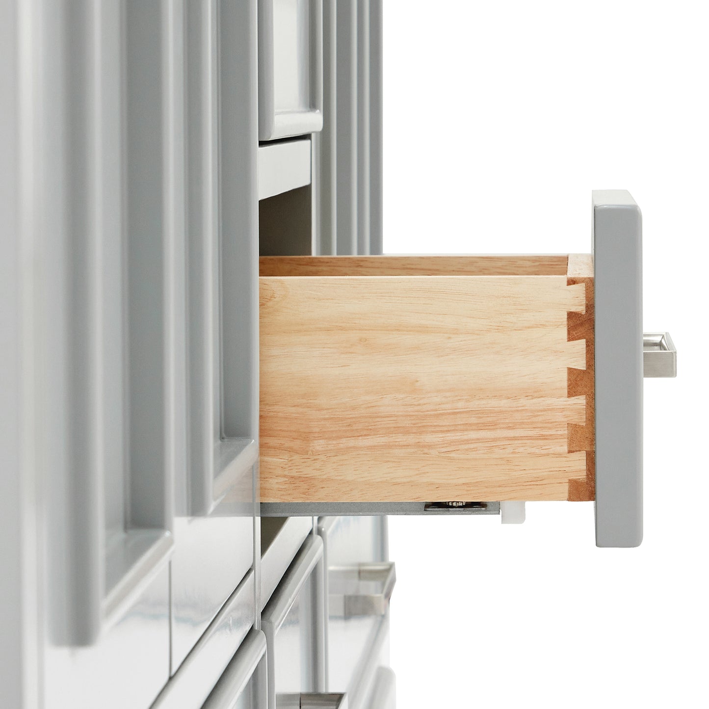 Langford 60-inch Grey bathroom vanity on detail 1