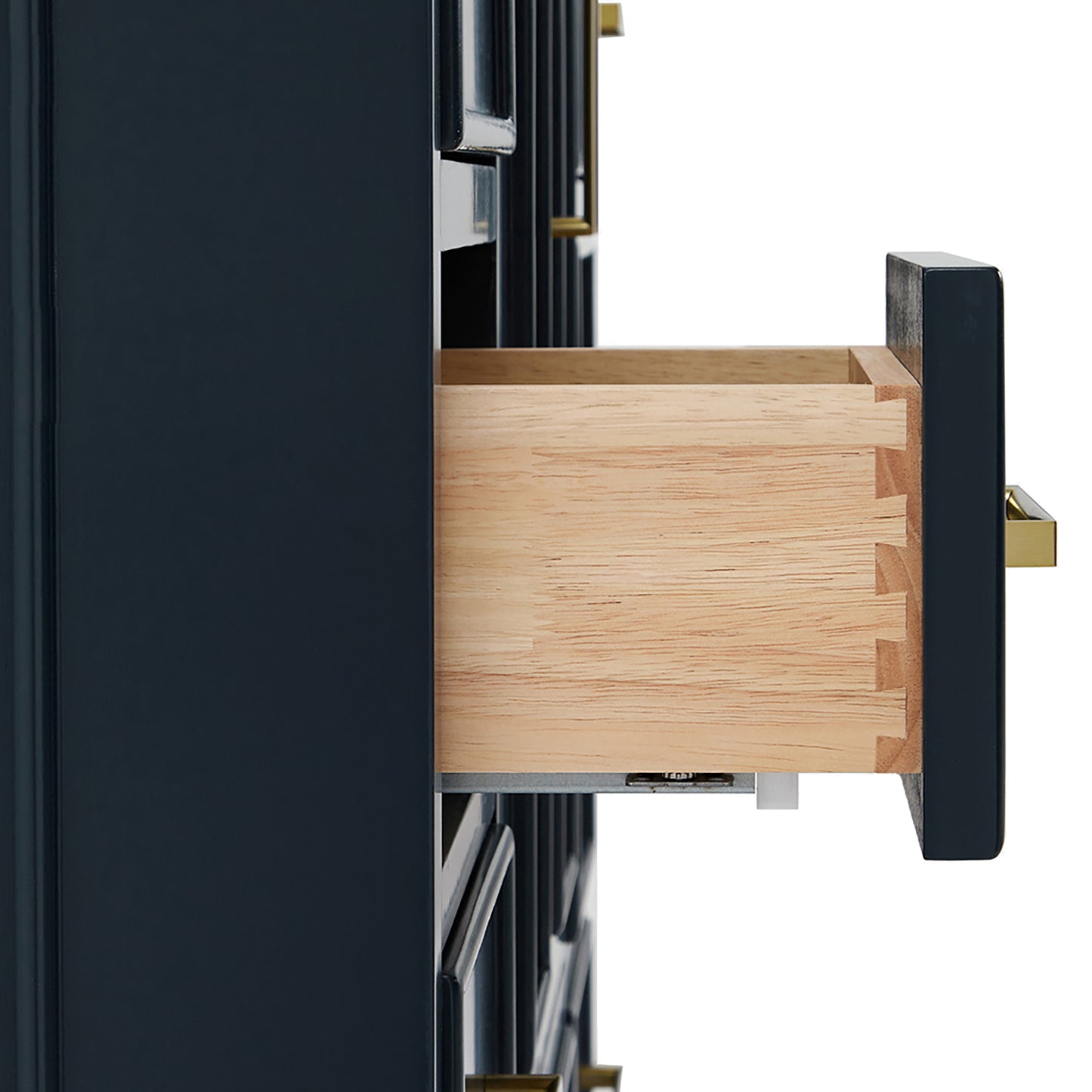 Langford 60-inch Midnight Blue bathroom vanity on detail 1