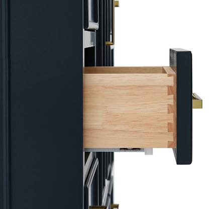 Langford 60-inch Midnight Blue bathroom vanity on detail 1