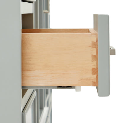 Langford 72-inch Grey bathroom vanity on detail 1