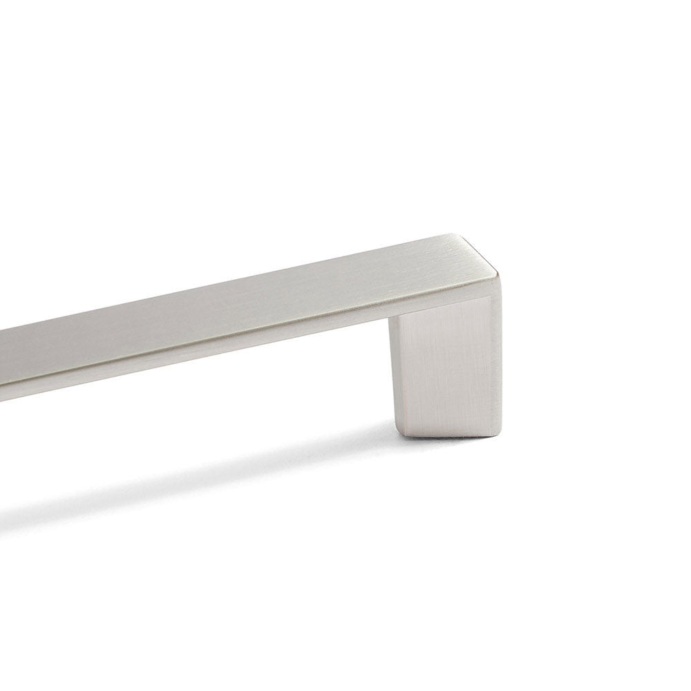 Aven Pull Handle in Brushed Nickel white background view 3