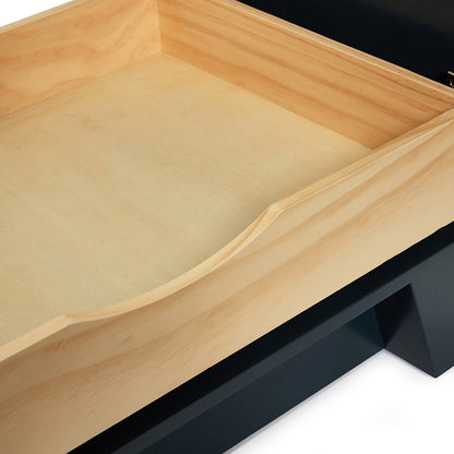 Emilia 30-inch Midnight Blue base cabinet on white back ground top down