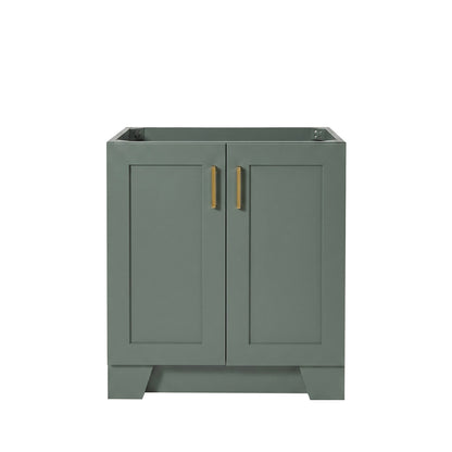 Emilia 30-inch Vintage Green base cabinet on white back ground front view main image