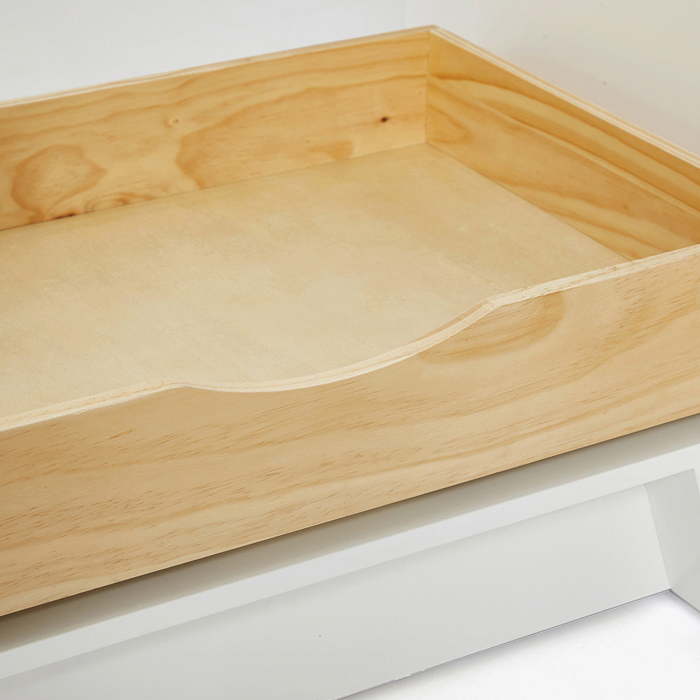 Emilia 30-inch White base cabinet on detail 1