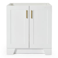 Emilia 30-inch White base cabinet on white back ground front view main image
