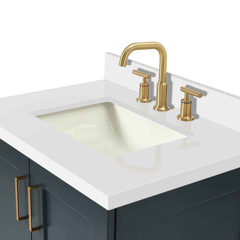 Emilia 30-Inch Midnight Blue bathroom vanity on white background – product photo 5