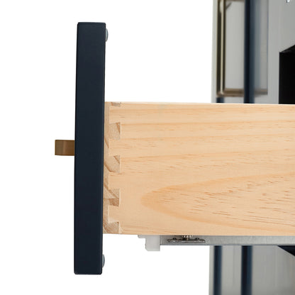 Emilia 36-inch Midnight Blue base cabinet on white back ground top down