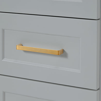 Emilia 36-inch Grey base cabinet on detail 1