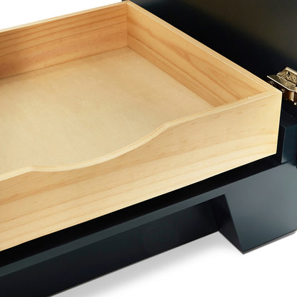 Emilia 36-inch Midnight Blue base cabinet on detail 2