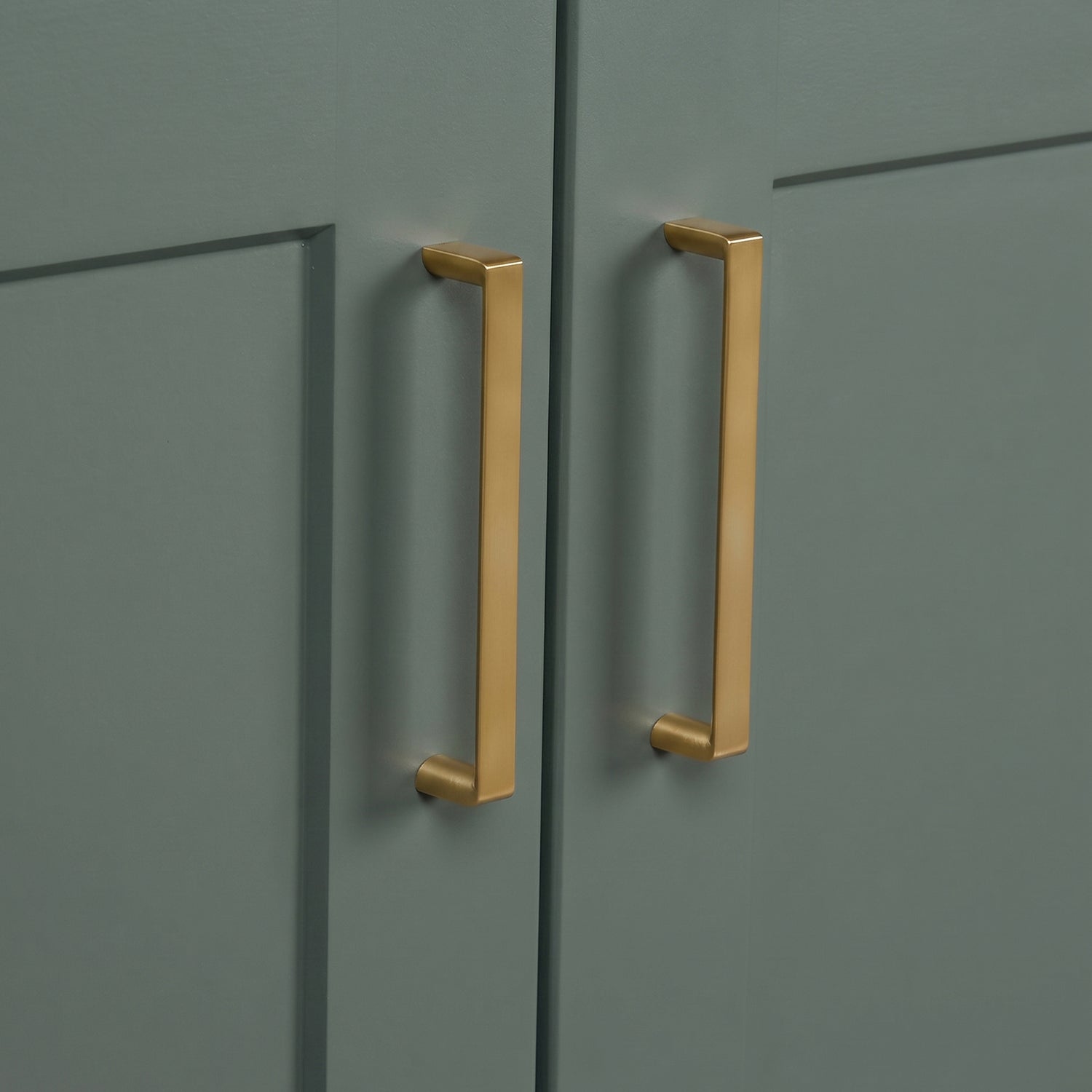 Emilia 36-inch Vintage Green base cabinet on detail 2