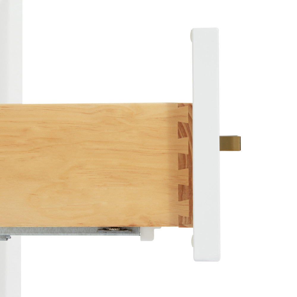 Emilia 36-Inch White bathroom vanity on white background – product photo 4