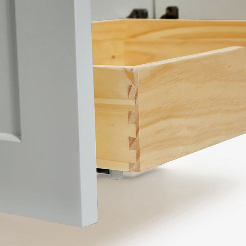 Emilia 42-inch Grey base cabinet on detail 1