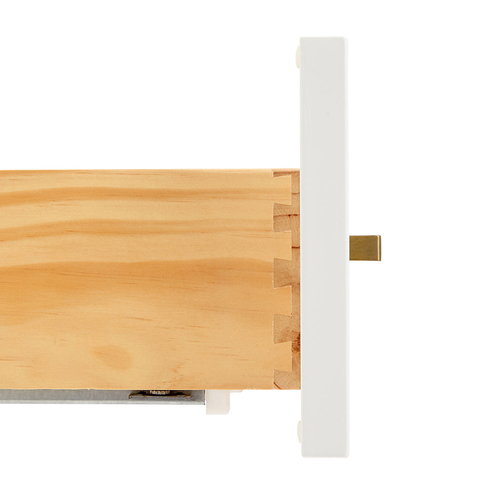 Emilia 42-inch White base cabinet on white back ground top down