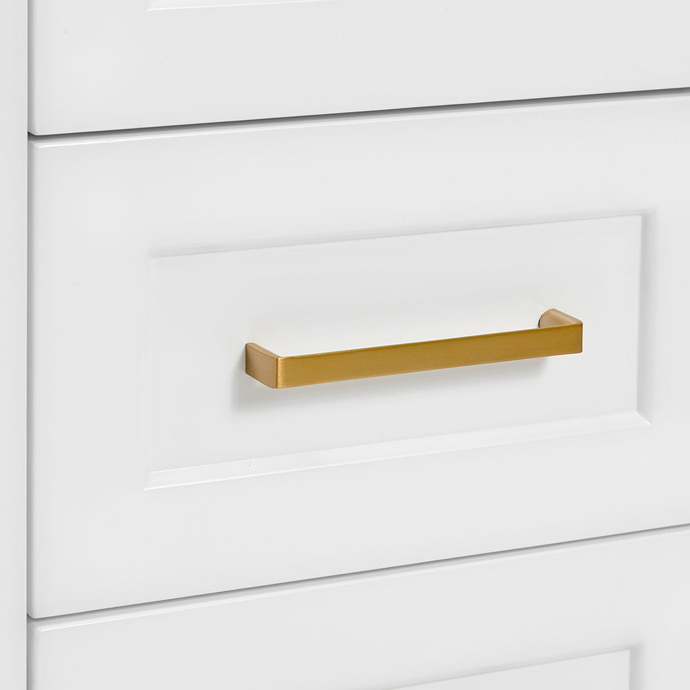 Emilia 42-inch White base cabinet on detail 2