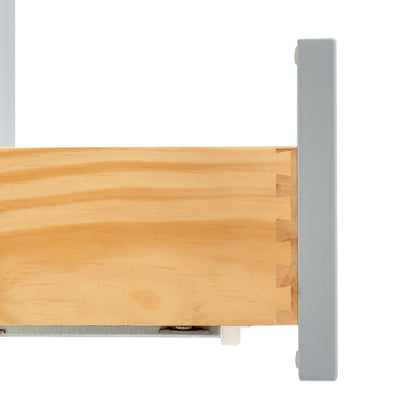 Emilia 42-inch Grey base cabinet on white back ground top down