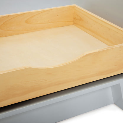 Emilia 42-inch Grey base cabinet on detail 1