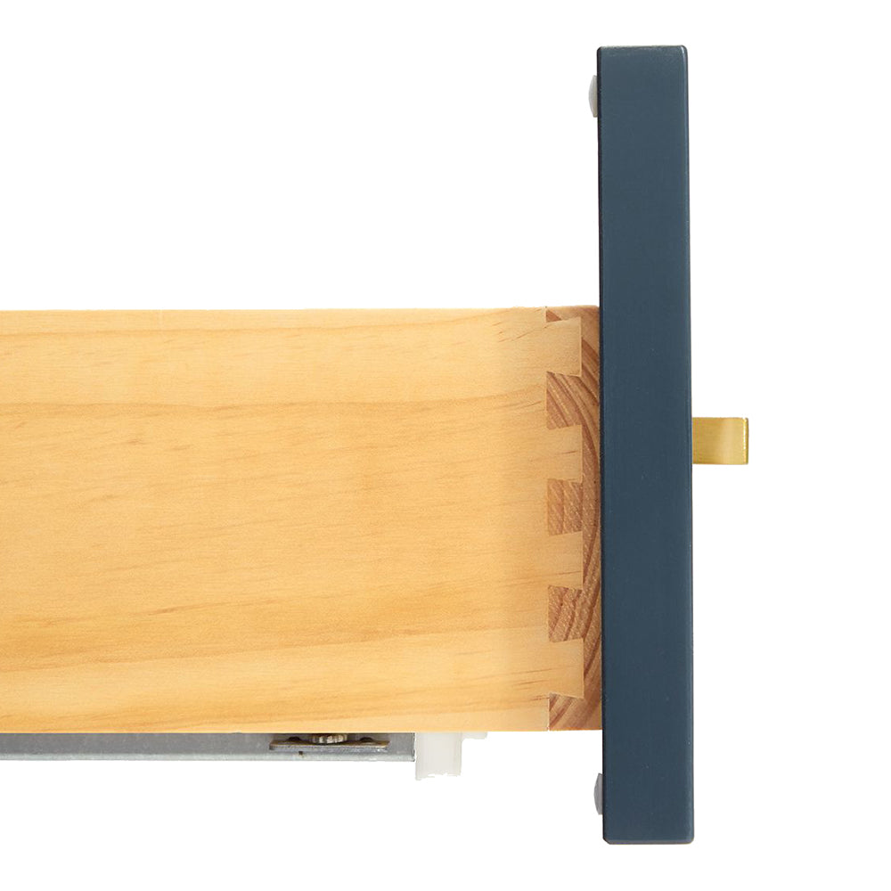 Emilia 42-inch Midnight Blue base cabinet on white back ground top down
