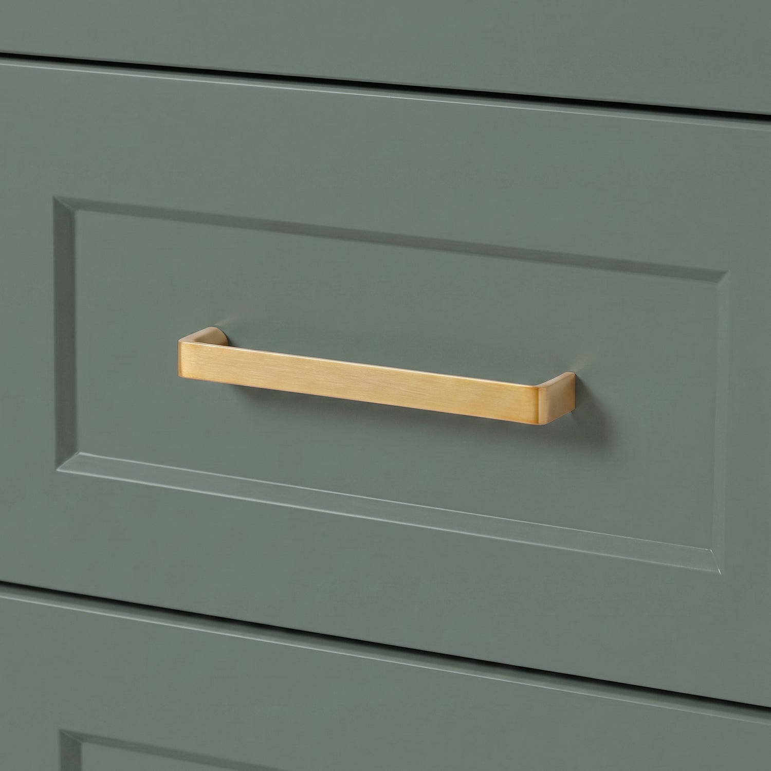 Emilia 42-inch Vintage Green base cabinet on detail 1