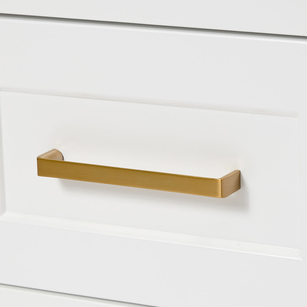 Emilia 42-inch White base cabinet on detail 2