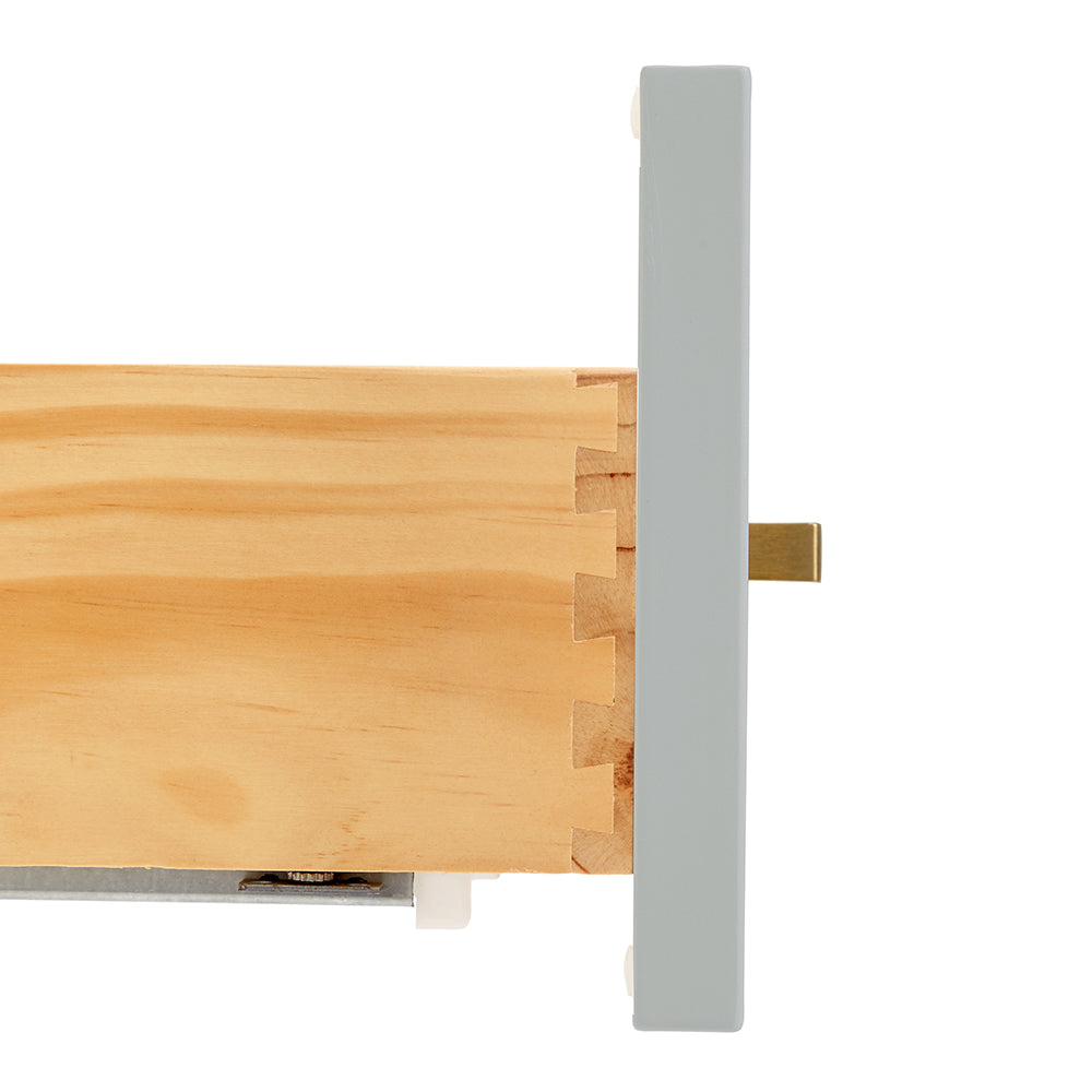 Emilia 42-Inch Grey bathroom vanity on white background – product photo 3