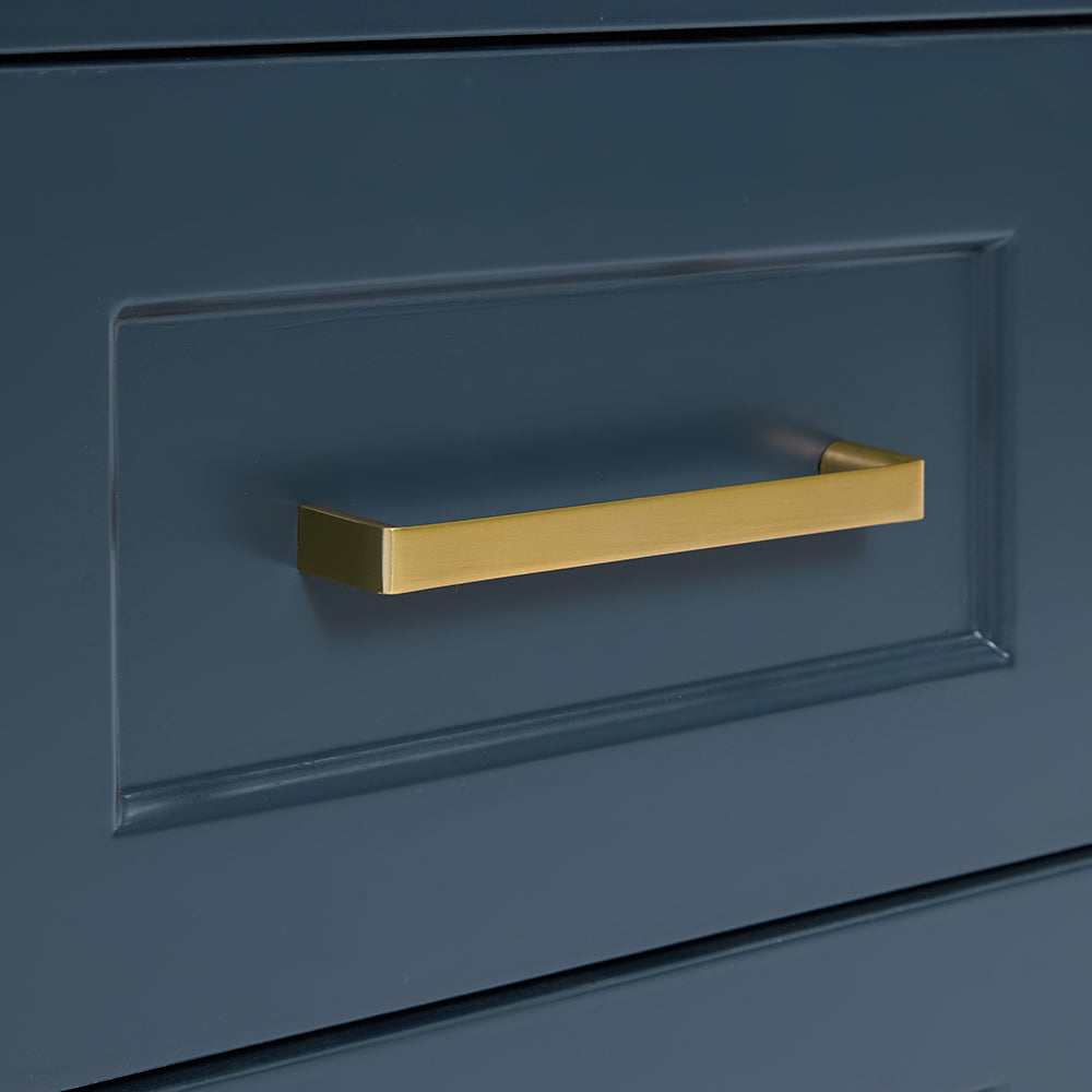 Emilia 48-inch Midnight Blue base cabinet on detail 1