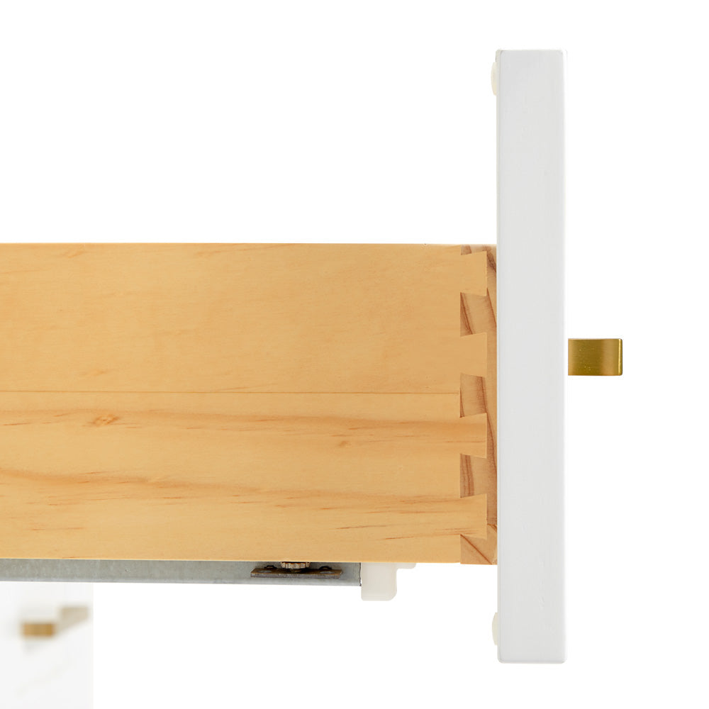 Emilia 48-inch White base cabinet on white back ground top down