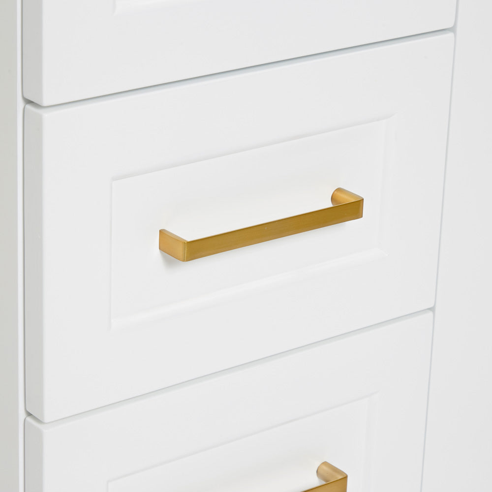 Emilia 48-inch White base cabinet on detail 1