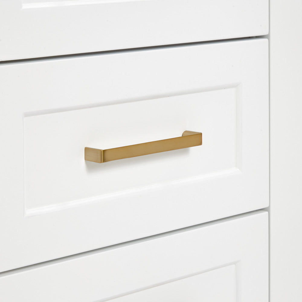 Emilia 60-inch White base cabinet on detail 1