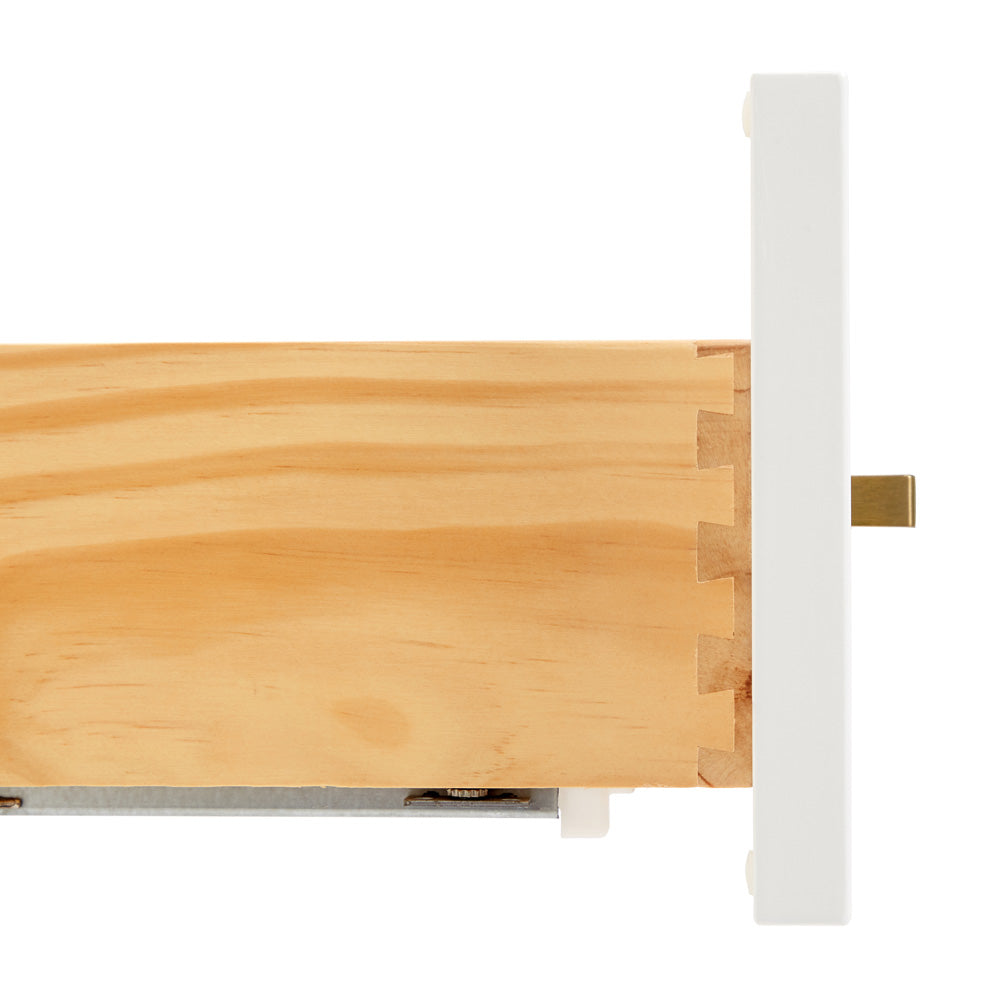Emilia 60-Inch White bathroom vanity on white background – product photo 3