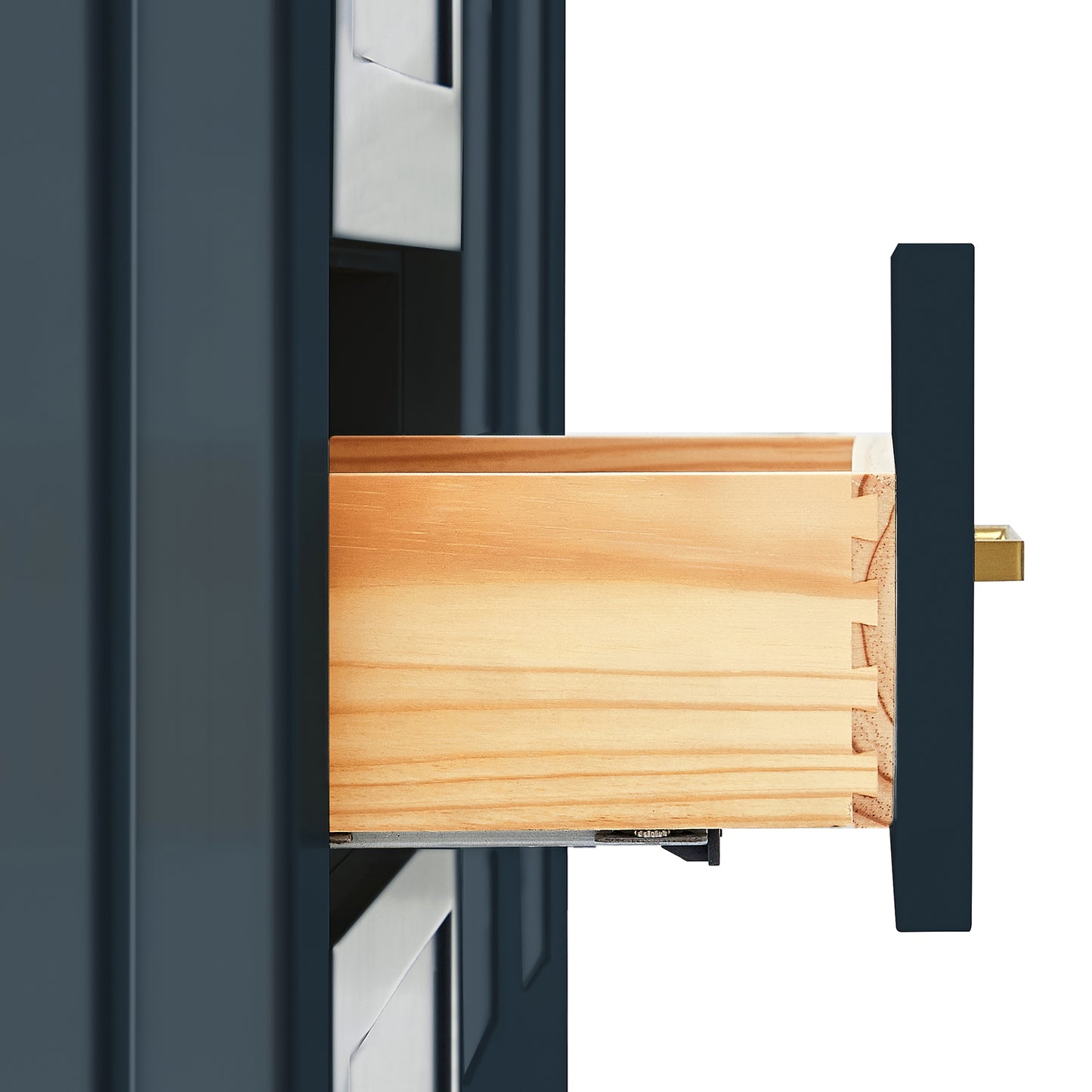 Emilia 66-inch Midnight Blue base cabinet on detail 1