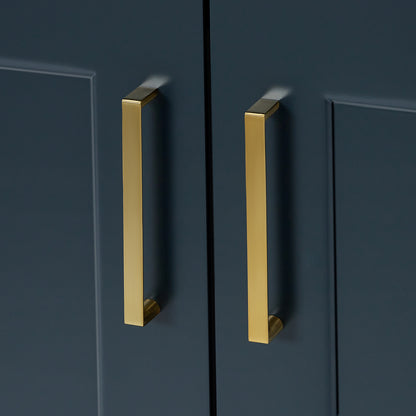 Emilia 66-inch Midnight Blue base cabinet on detail 2